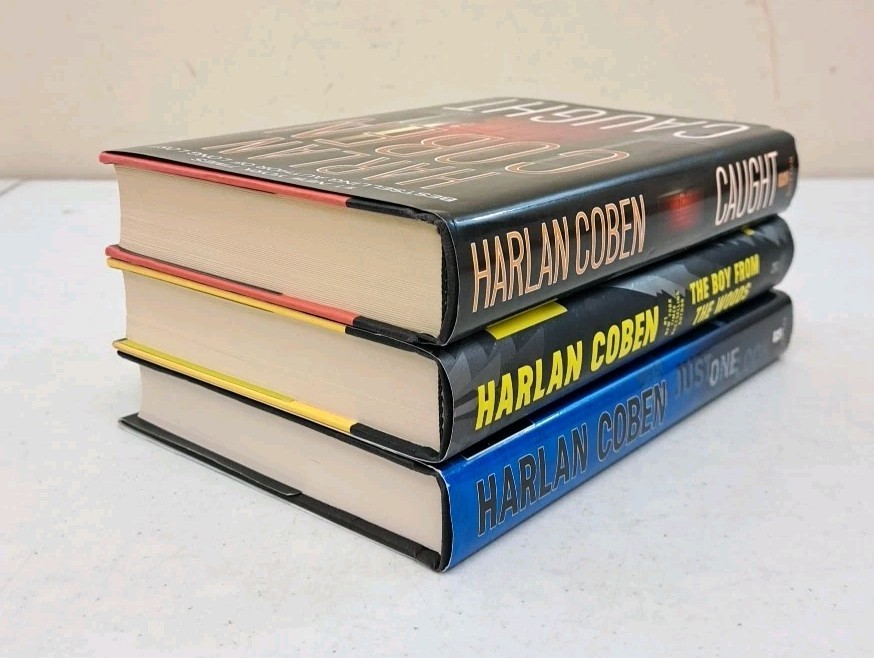 3 Harlan Coben 1st Edition HCDJs-Just One Look-Caught-Etc