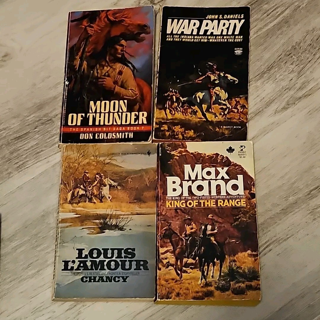 Vintage Western Book Lot of 19 Zane Grey 1st Ed HB Luke Short Max Brand Mixed