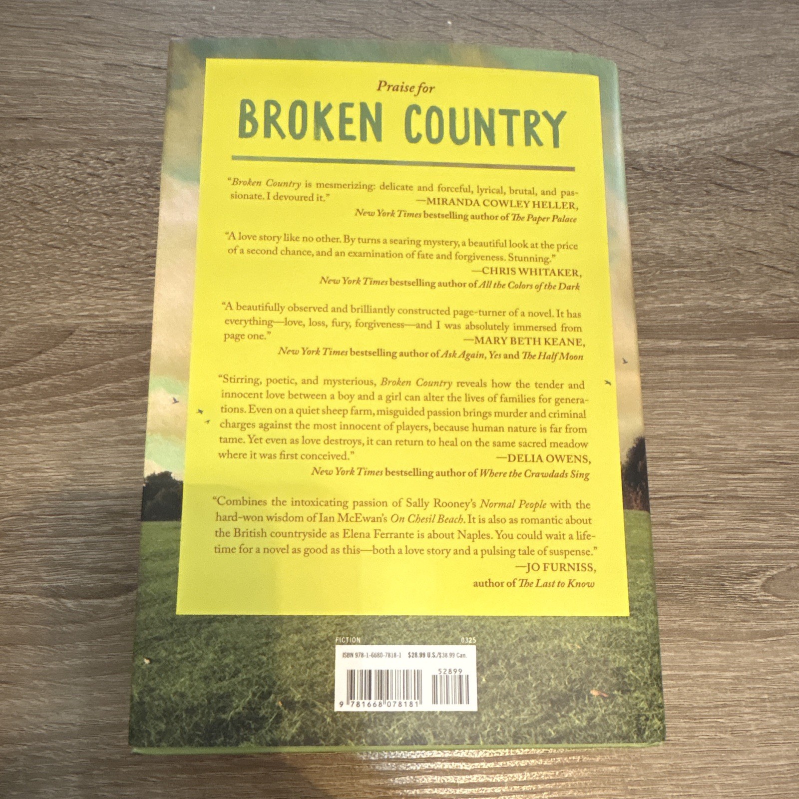 Broken Country by Clare Leslie Hall Hardcover 2023 St. Martin&rsquo;s Press Dust Jack…