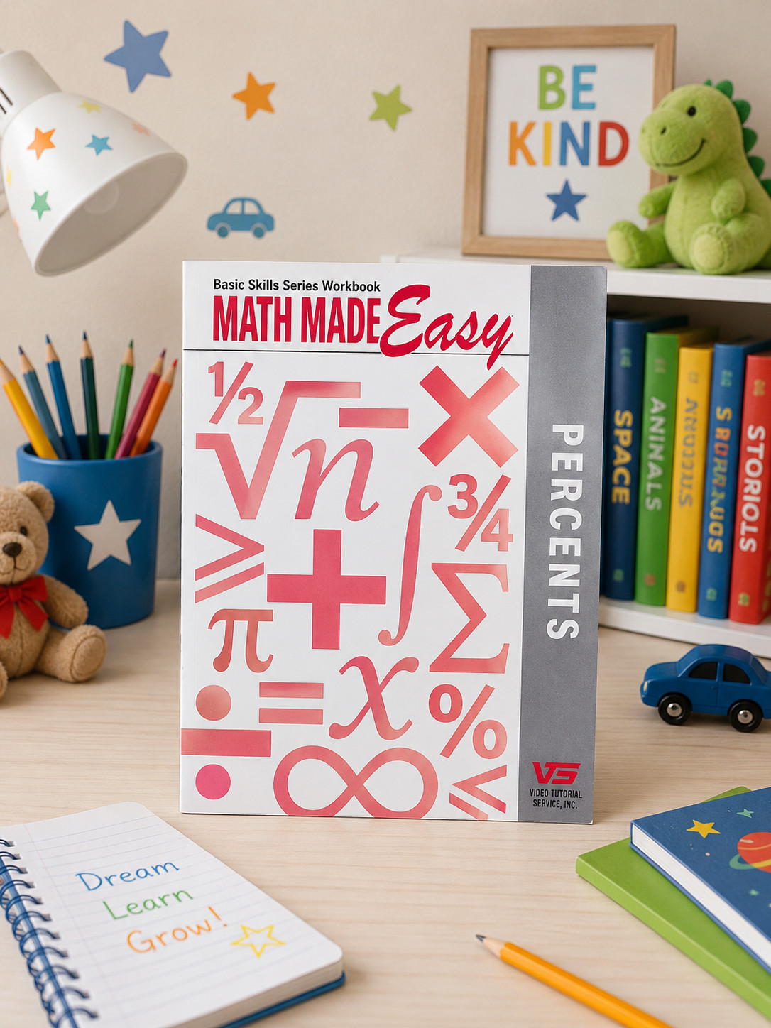 Vintage Math Made Easy Percents Educational Workbook Homeschool Math Practice