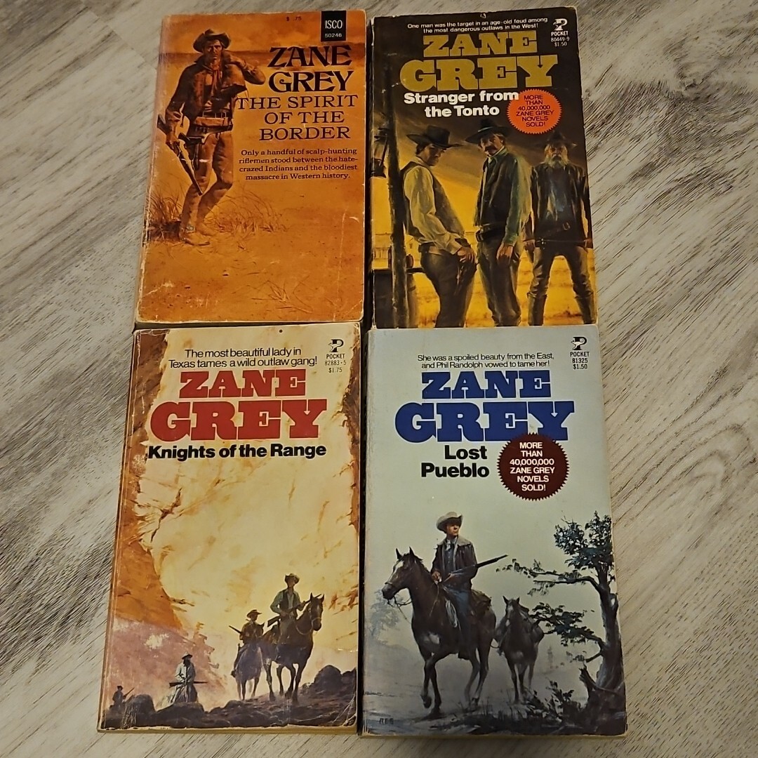 Vintage Western Book Lot of 19 Zane Grey 1st Ed HB Luke Short Max Brand Mixed