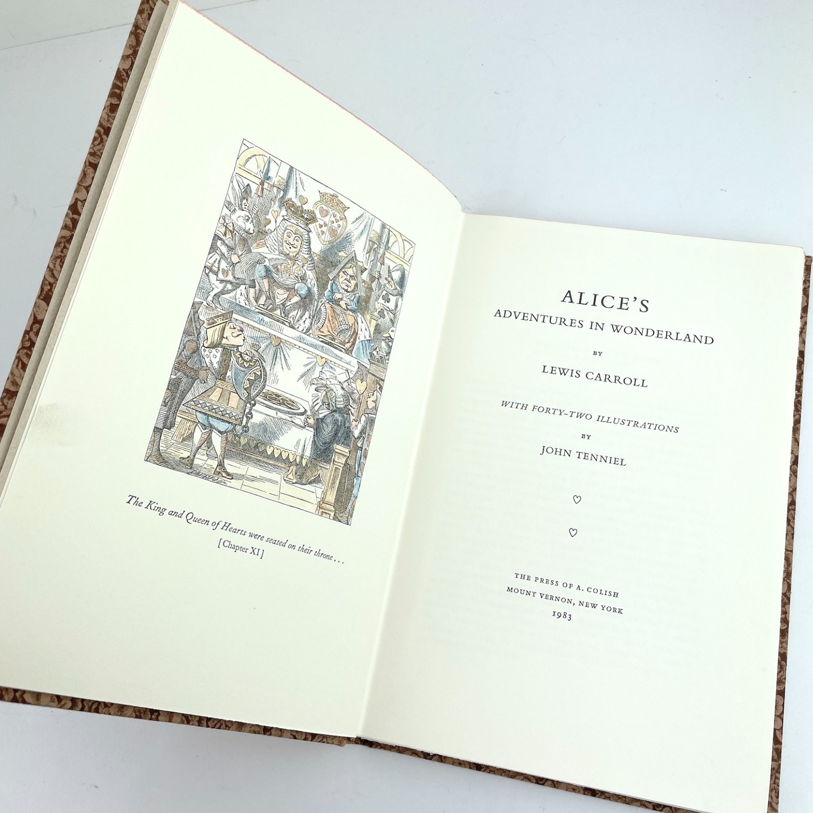 A COLISH Alice&rsquo;s Adventures in Wonderland Lewis Carroll Illustrated Letterpress