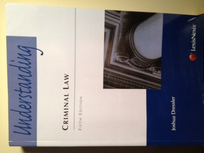 Understanding Criminal Law, Dressler, Joshua, Good Book