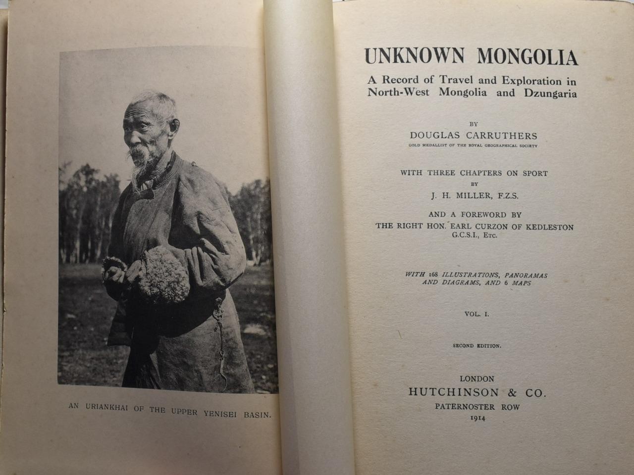 UNKNOWN MONGOLIA Travel, Exploration & Sport, Carruthers 1914. Central Asia