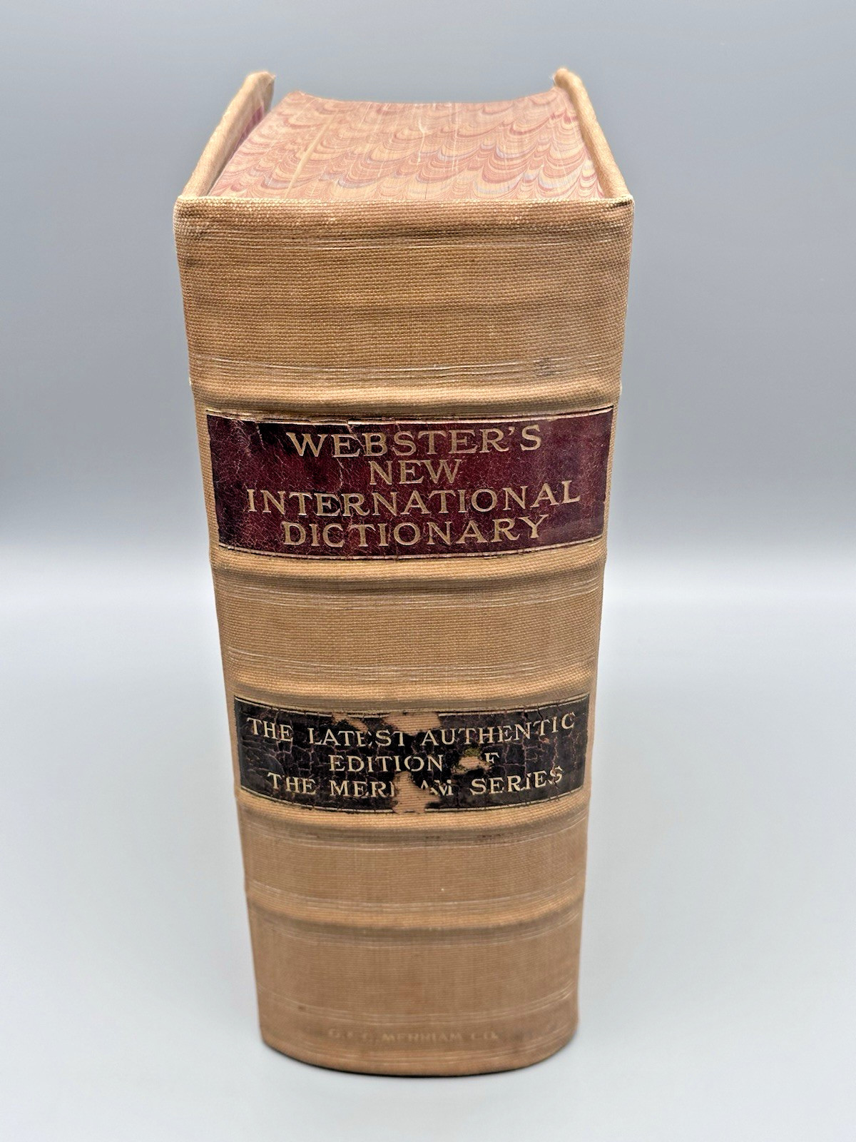 1919 Webster&rsquo;s New International Dictionary HUGE 14 Pounds Nearly 5&Prime; Thick!