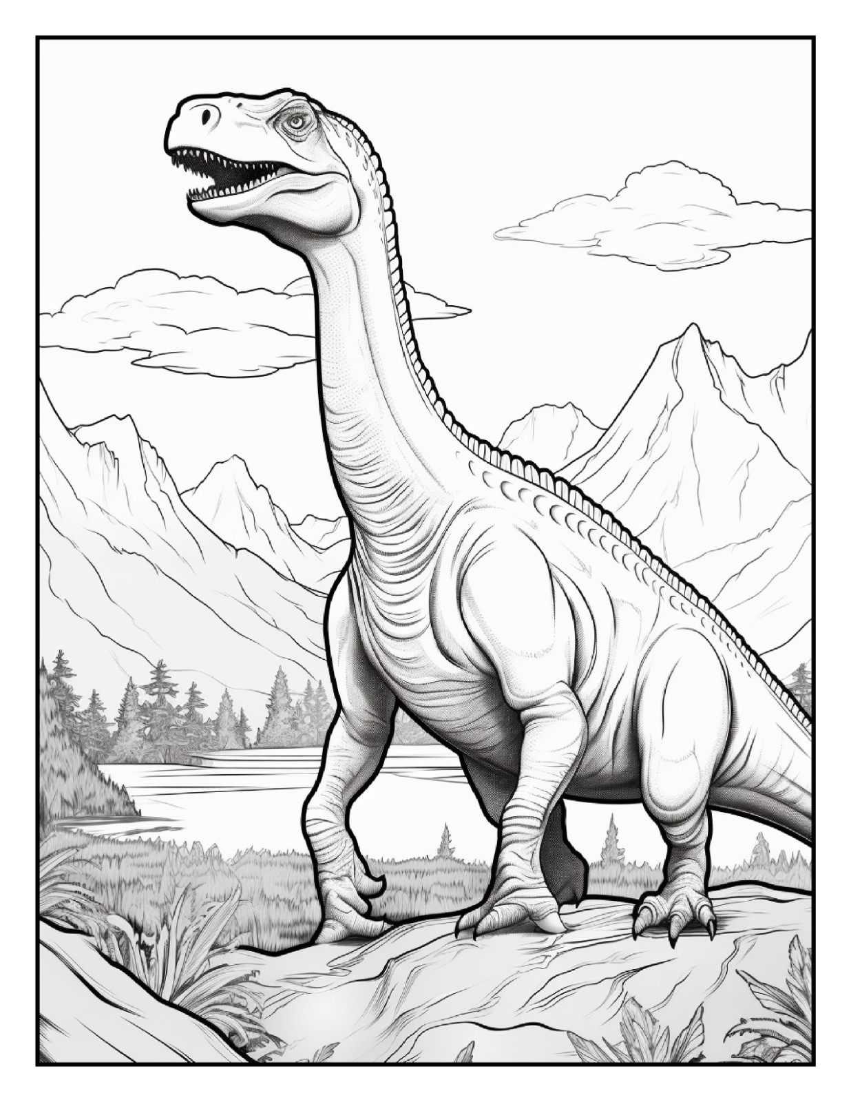 « Cute Dinosaur Coloring Book | Easy, Cute & Relaxing Designs | Perfect Gift Ide
