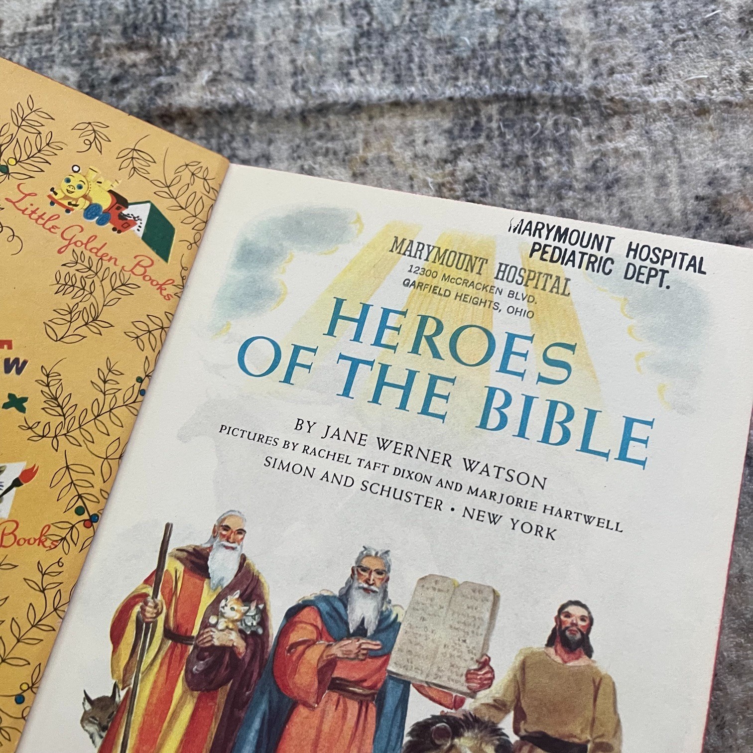 Lot Of 8 Vintage Religious Little Golden Books Hymns Prayers Bible Stories God R