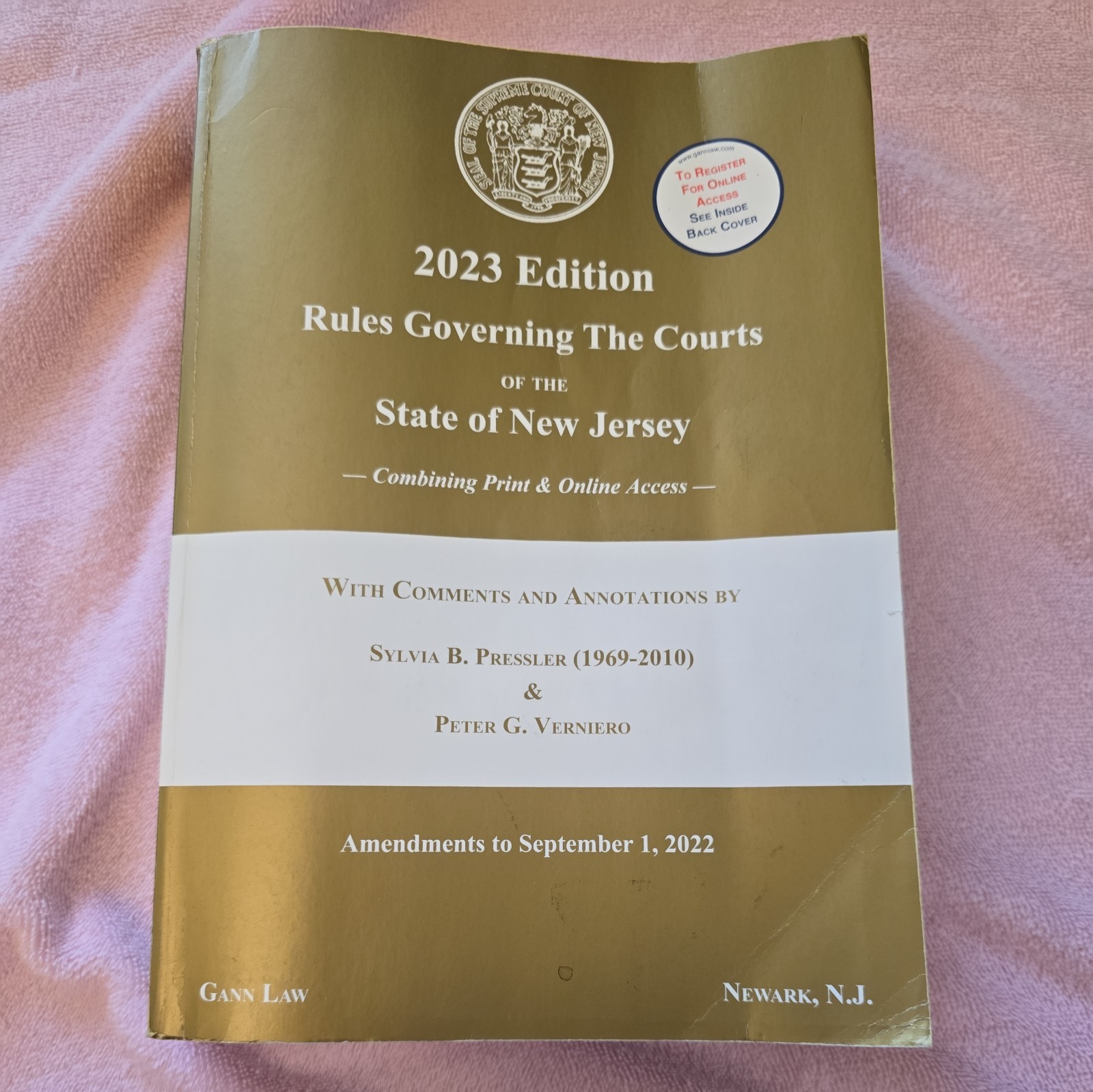NJ Court Rules, 2023 Ed., Rules Governing The Courts … State of NJ W/ Comments