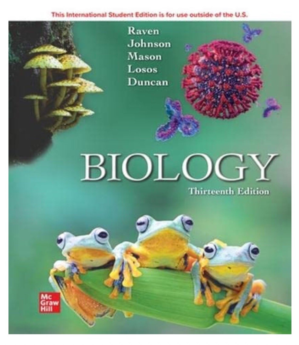 💥 Biology ISE (READ) 13th Edition by Peter Raven, Trade Paperback Book- VVG💥