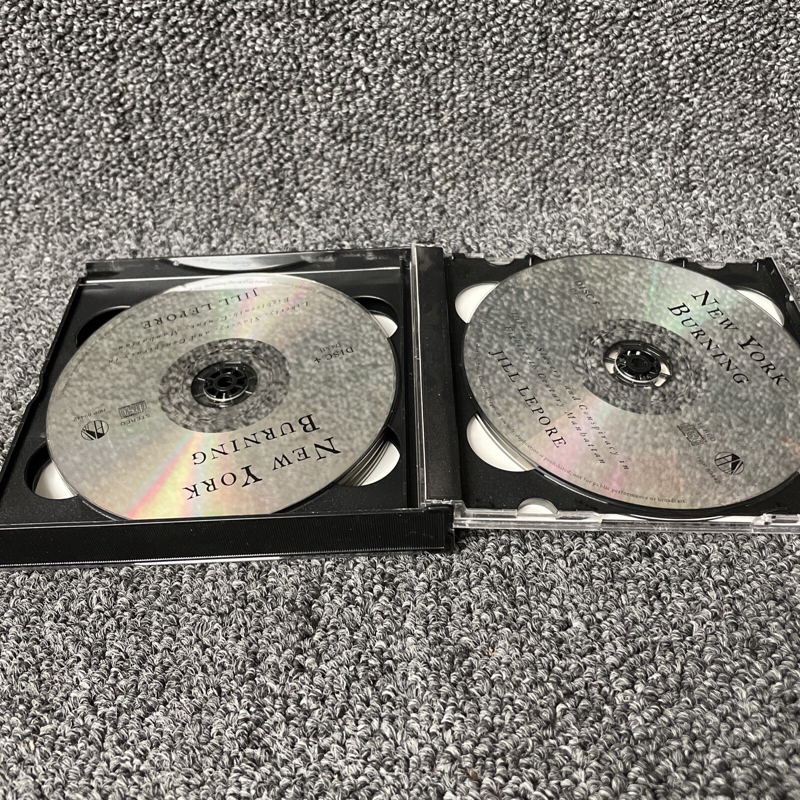 New York Burning Audio Jill Lepore 6 CD Set 2005 Rare Liberty Slavery Conspiracy