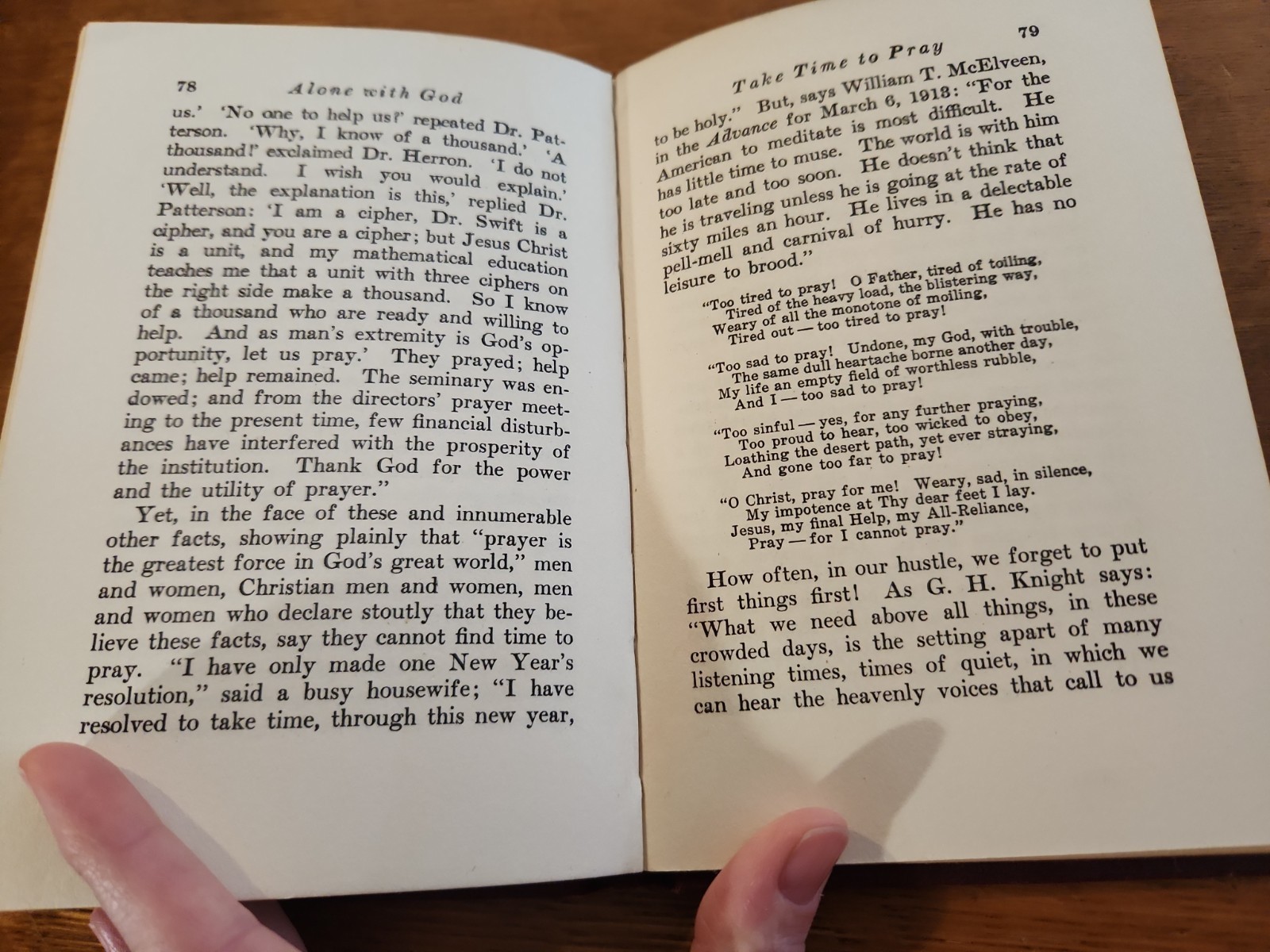 Alone With God Matilda Erickson 1917 Pacific Press SDA Antique Hardcover