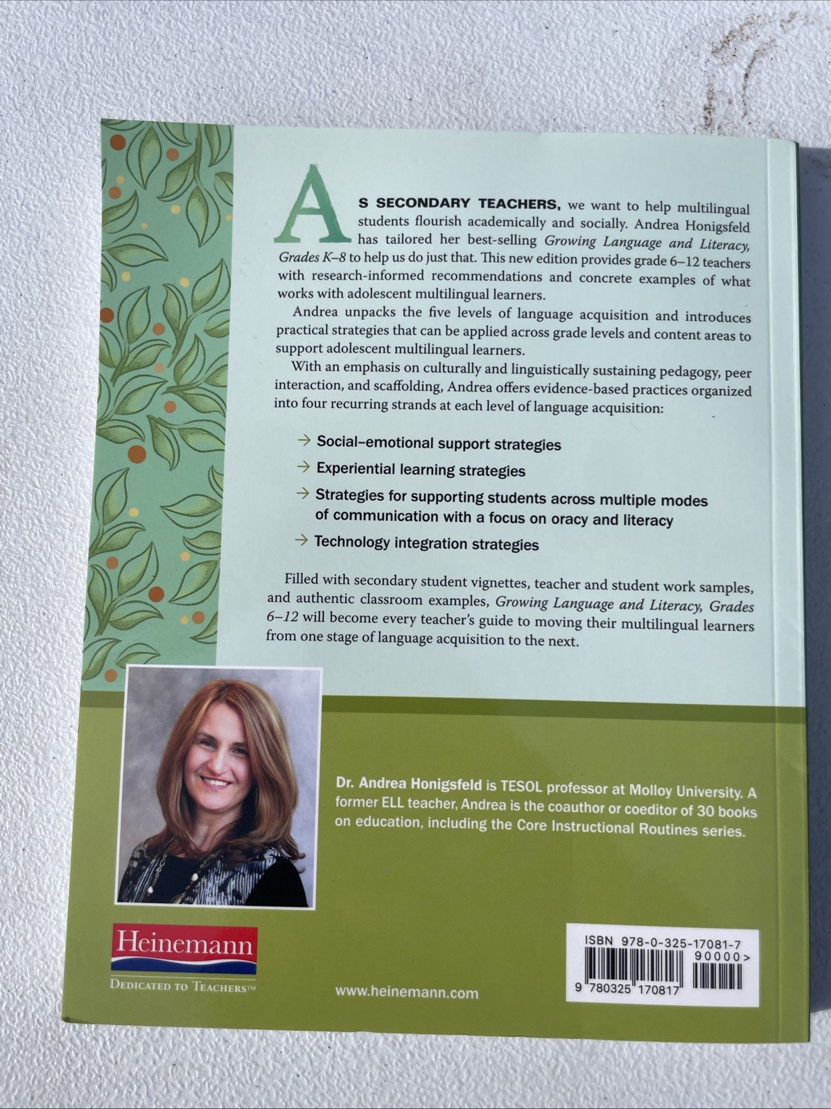 Andrea Honigsfeld Growing Language and Literacy (Paperback)