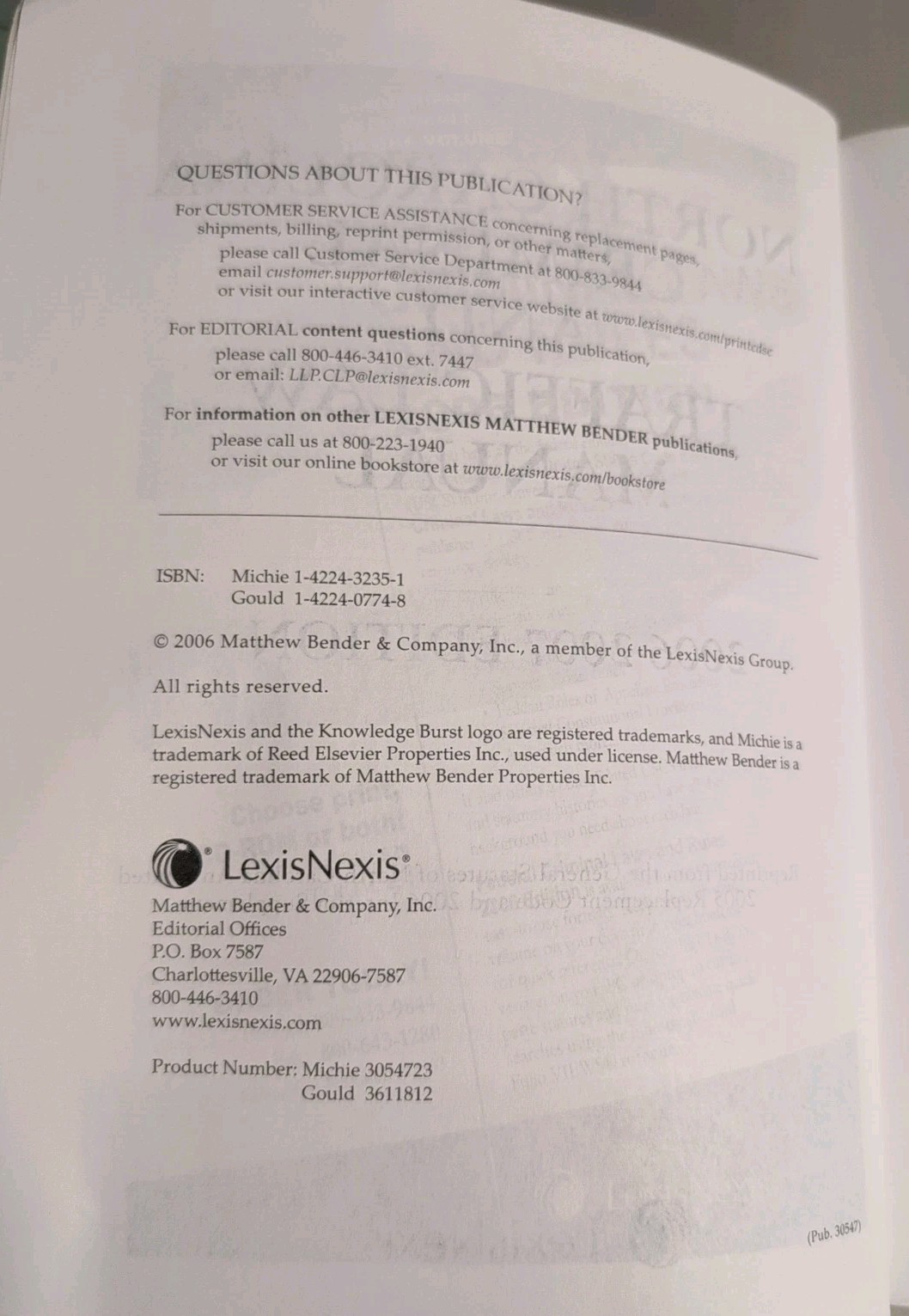 North Carolina Criminal And Traffic Law Manual 2006 07 Edition Book LexisNexis