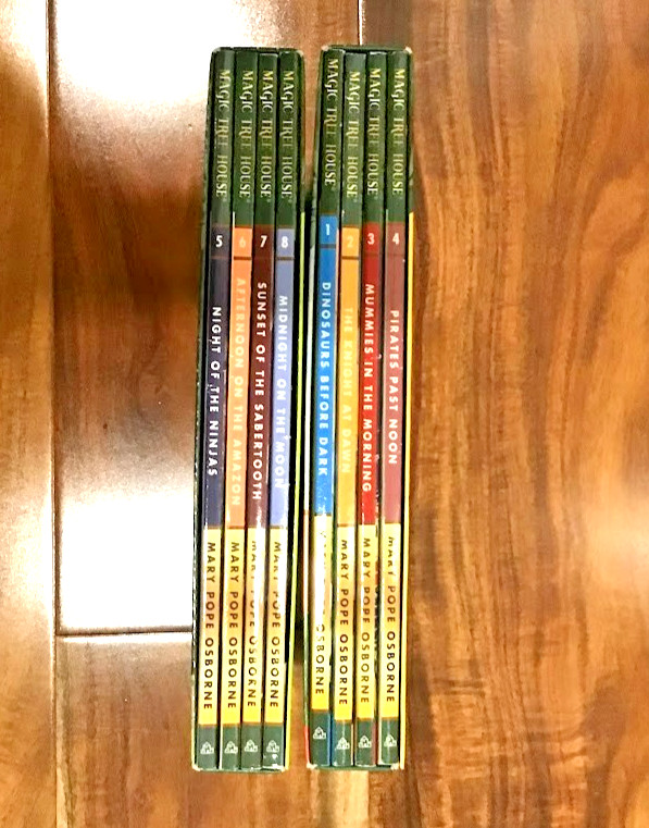 Magic Tree House Books 1 2 3 4 5 6 7 8 Box Set 1-8 LIKE NEW *LOOK* Mary Osborne