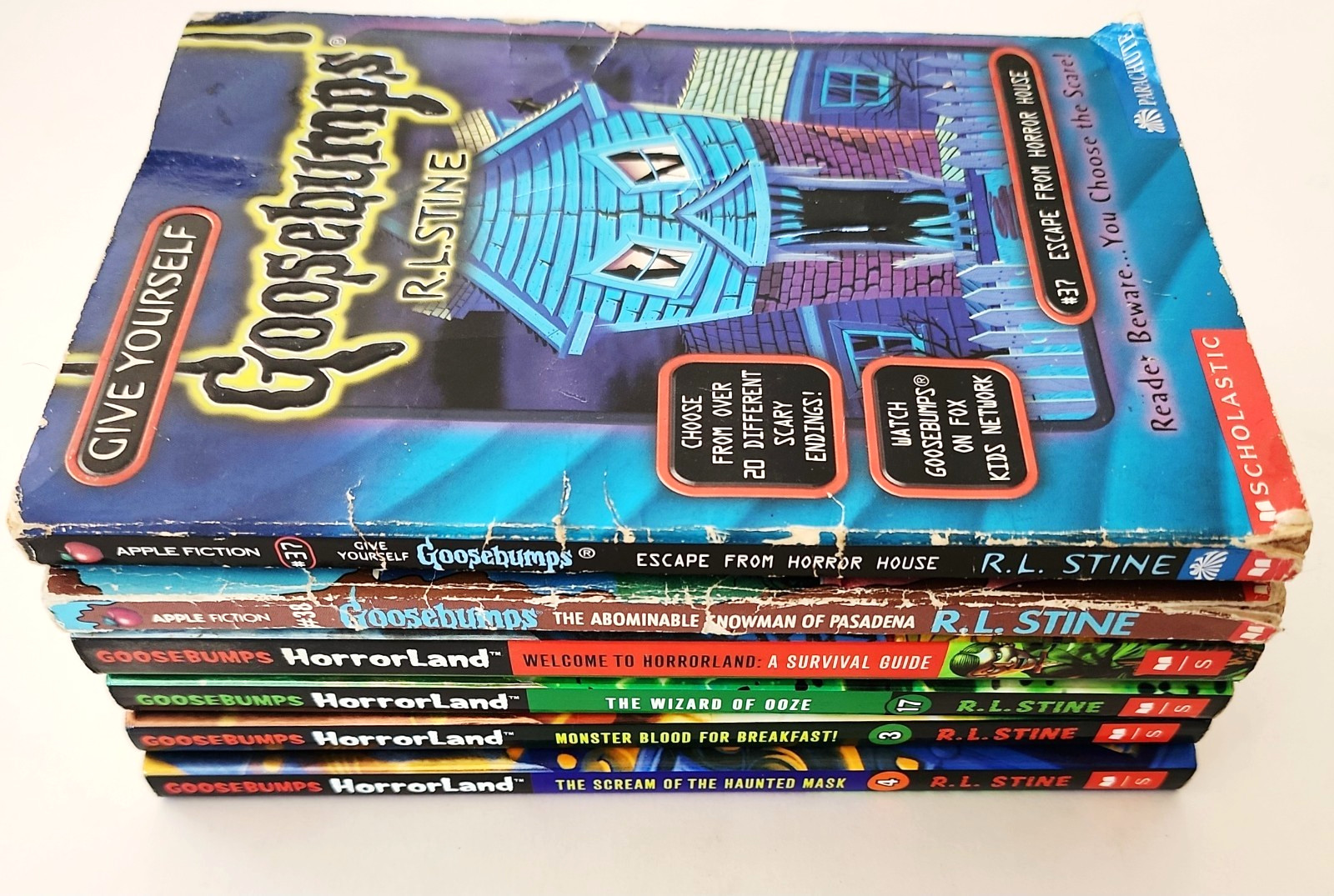 1990 To 2000s Goosebumps Lot Of 6 Books RL Stine HorrorLand Vintage PB Classics