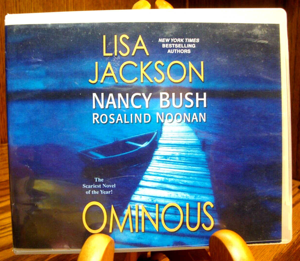AUDIOBOOK CD « Ominous » Lisa Jackson/Nancy Bush~Unabridged 12.25 hrs/10 cds i8