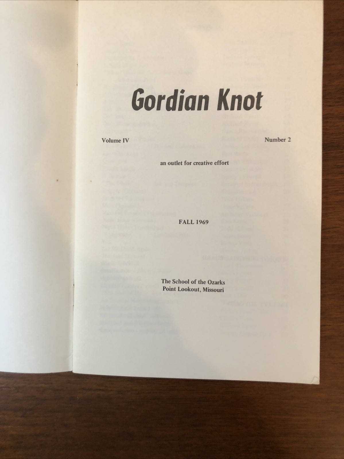Lot Of 3 Gordian Knot Books VTG Poetry Prose School Of The Ozarks