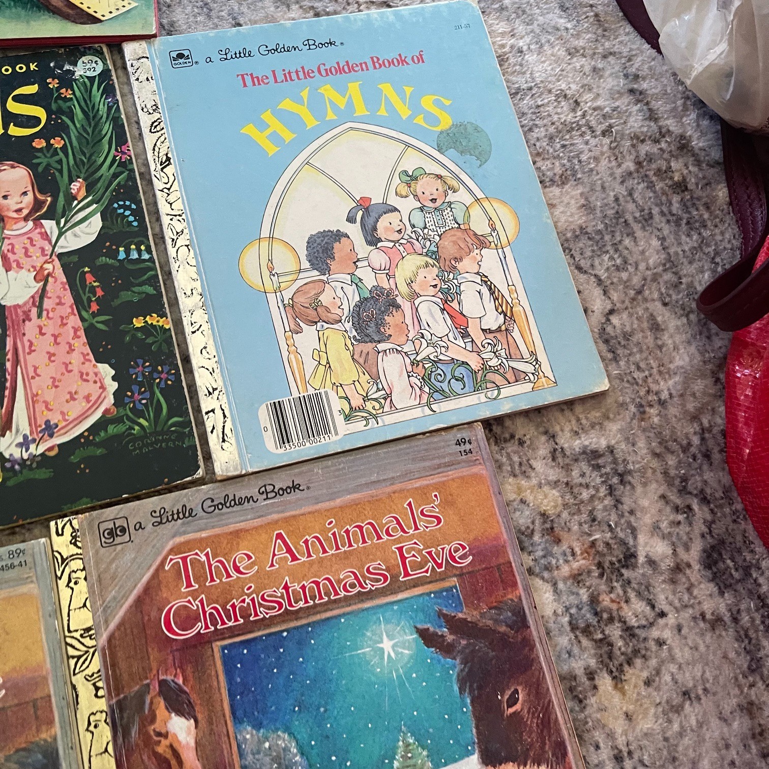 Lot Of 8 Vintage Religious Little Golden Books Hymns Prayers Bible Stories God R