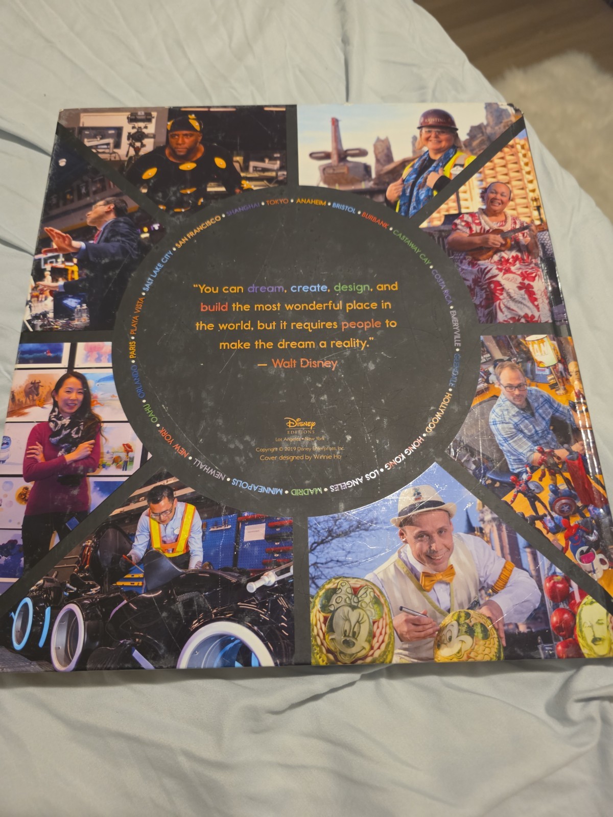 One Day at Disney Coffee Table Size Hardcover Book 12.25 x 12.25&Prime; 228 Pages