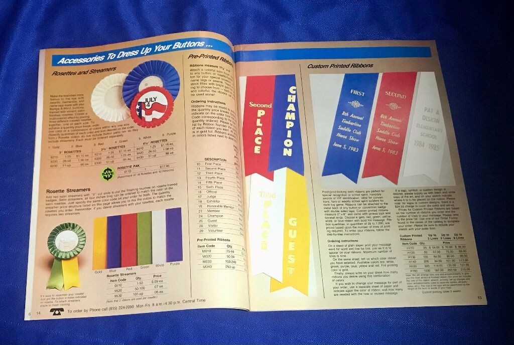 Vintage Badge A Minit 1986 Pins Buttons Magazine Catalog 47 Pages