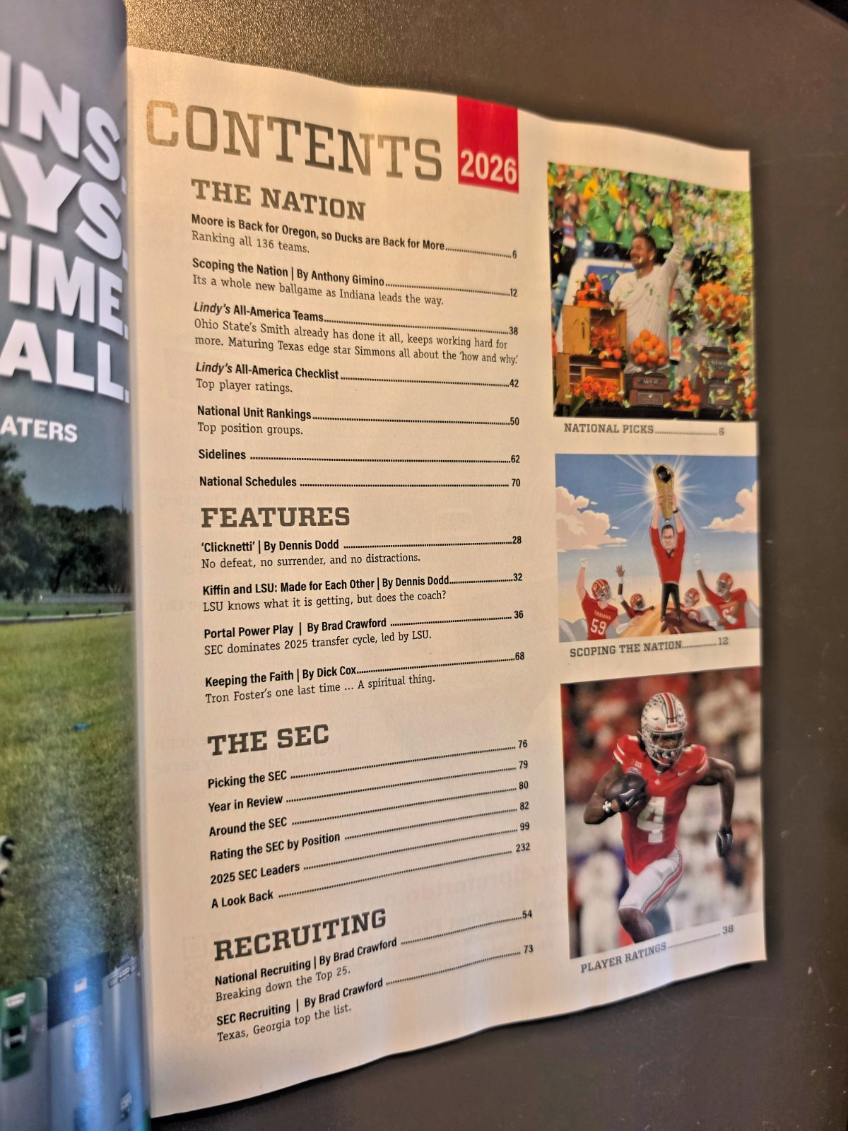 Southeastern 2026 Preview Magazine by Lindy&rsquo;s Sports -Leading Football Authority