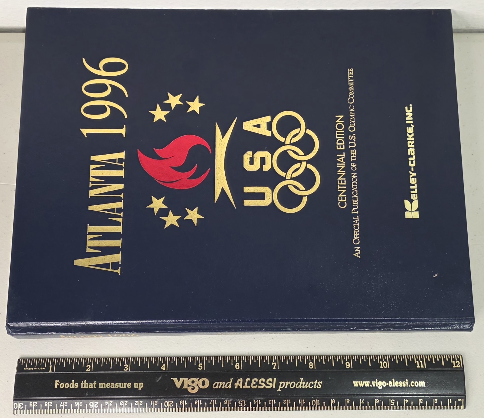 Atlanta 1996 USA Olympic Centennial Edition Hardcover Book Official 12.25&Prime;x9.10&Prime;