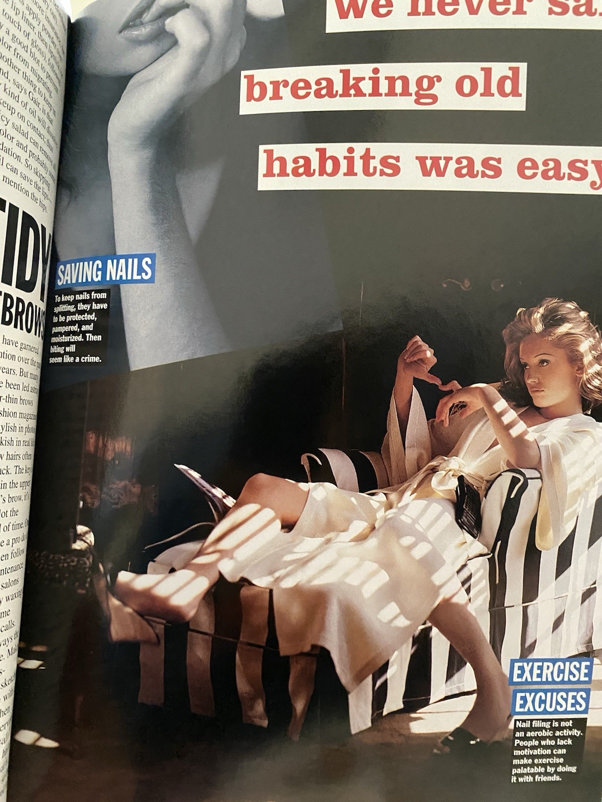 Allure Magazine January 1993 Vintage 90s Kate Moss Dianne Brill Vanessa Paradis