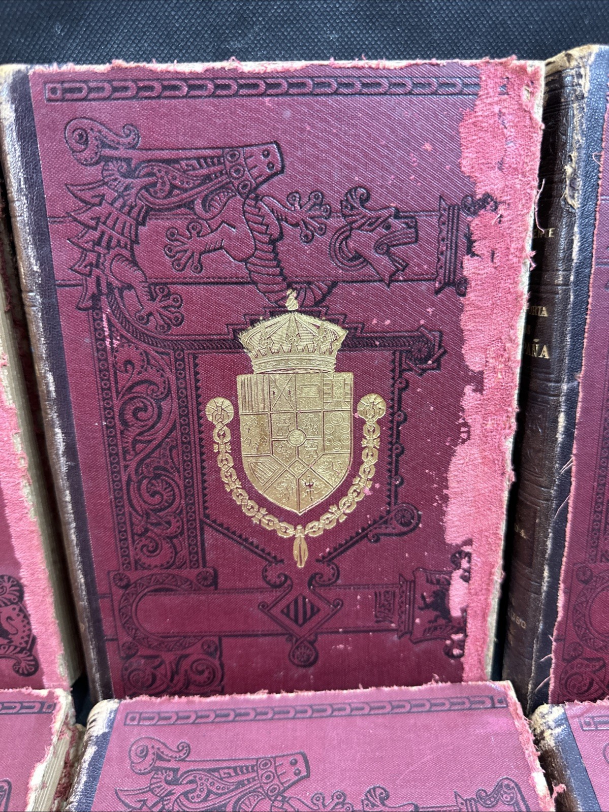 Historia General De Espana By Don Modesto Lafuente 1922 Spain (17) Mixed Volumes