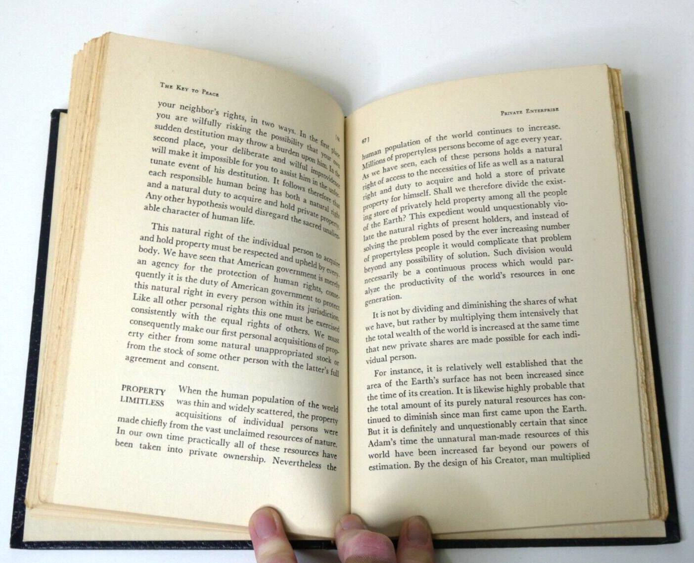 The Key to Peace by Clarence Manion (1951, HC) VTG Heritage Foundation Book