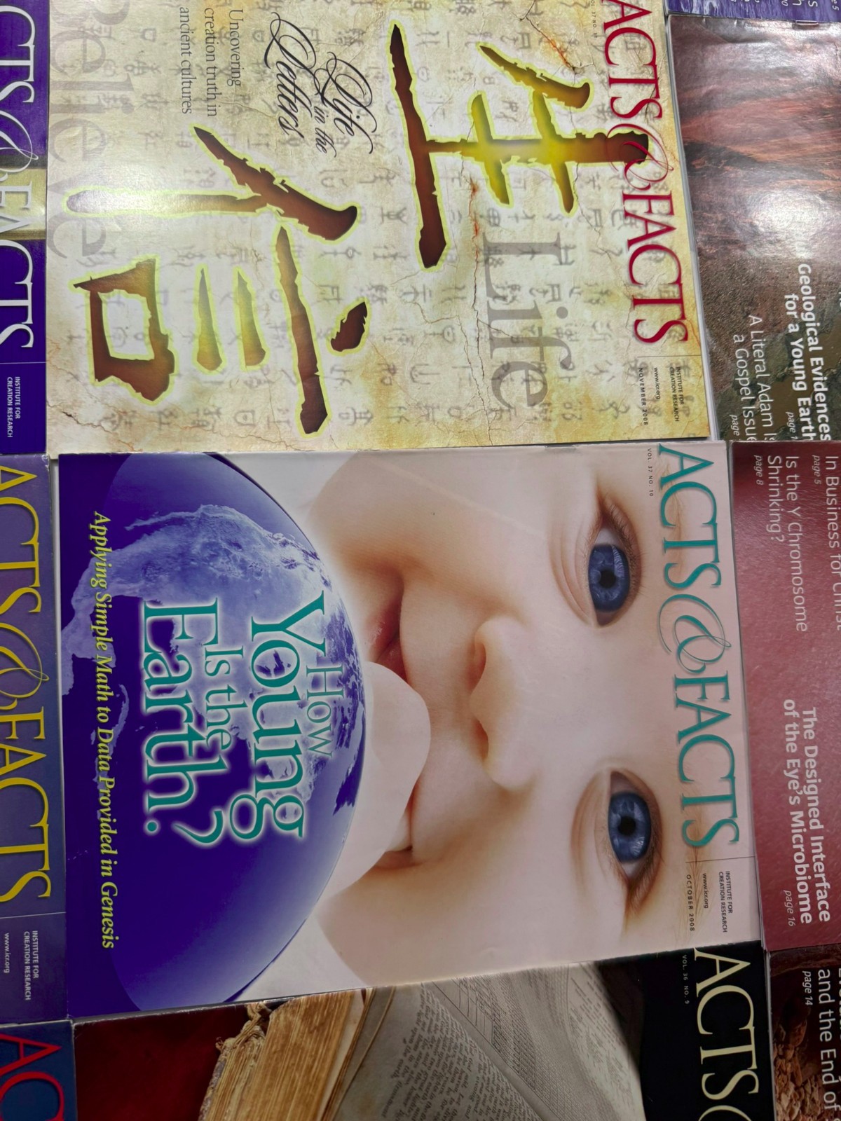 Lot of 15 Acts & Facts Magazine Issues Homeschooling Educational 00s 2010s etc