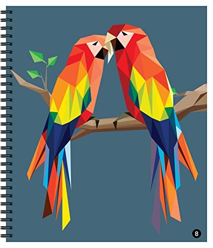 Sticker By Number Birds Art Book Spiral Bound 28 Engaging Images For All Ages