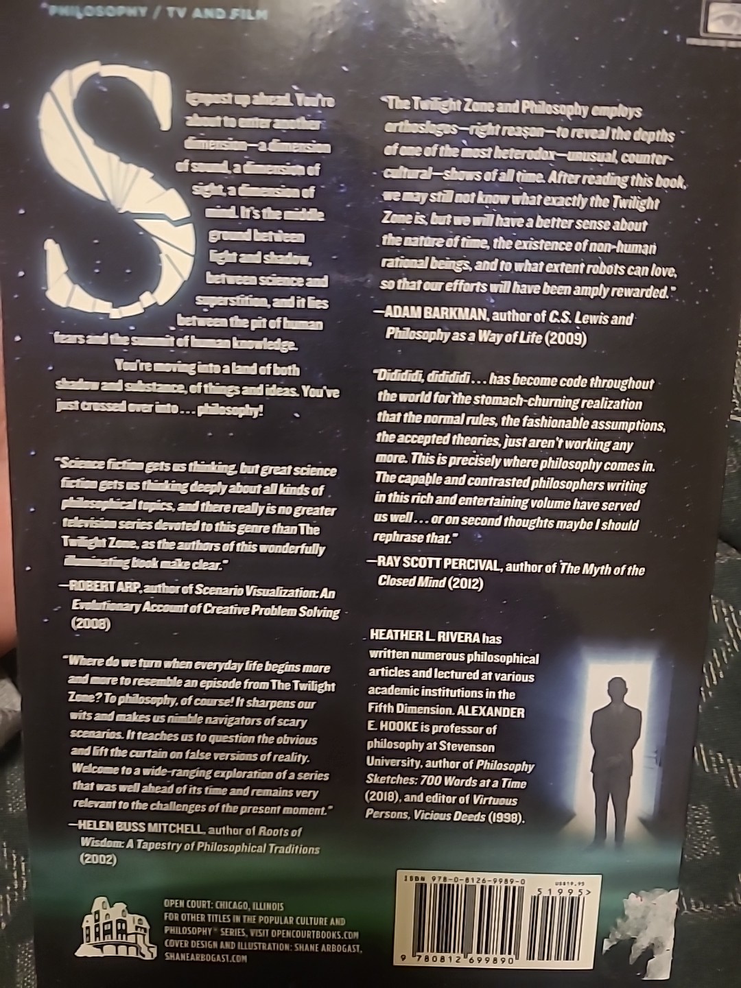 The Twilight Zone and Philosophy (Popular Culture & Philosophy series) 2019 pbk