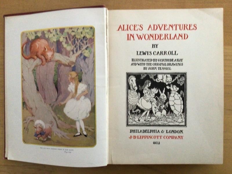 Alice&rsquo;s Adventures in Wonderland 1923 Lippincott edition