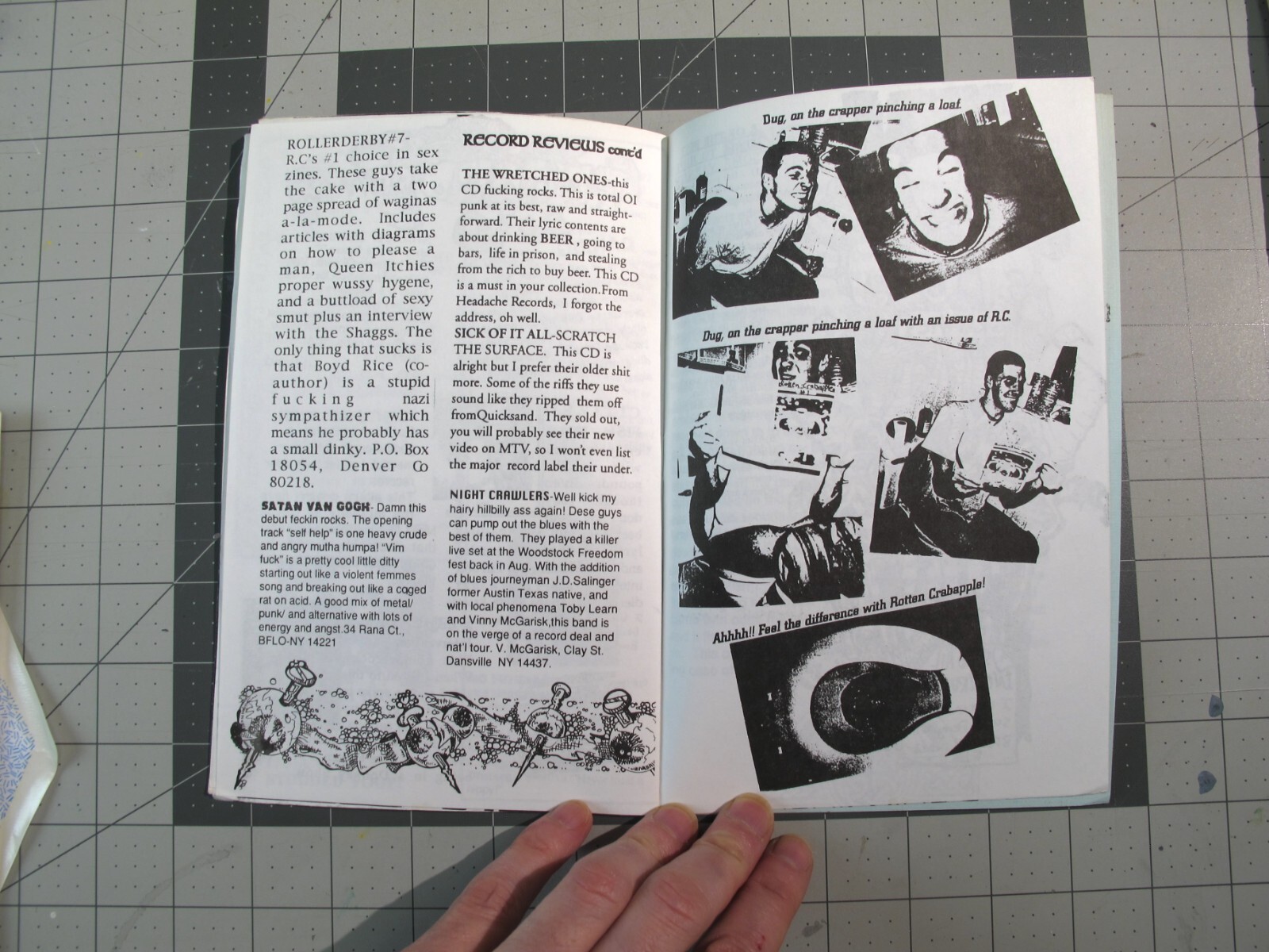 vtg 1990s Goth – Rotten Crabapple Zine #11 Catalogue shirts reviews +