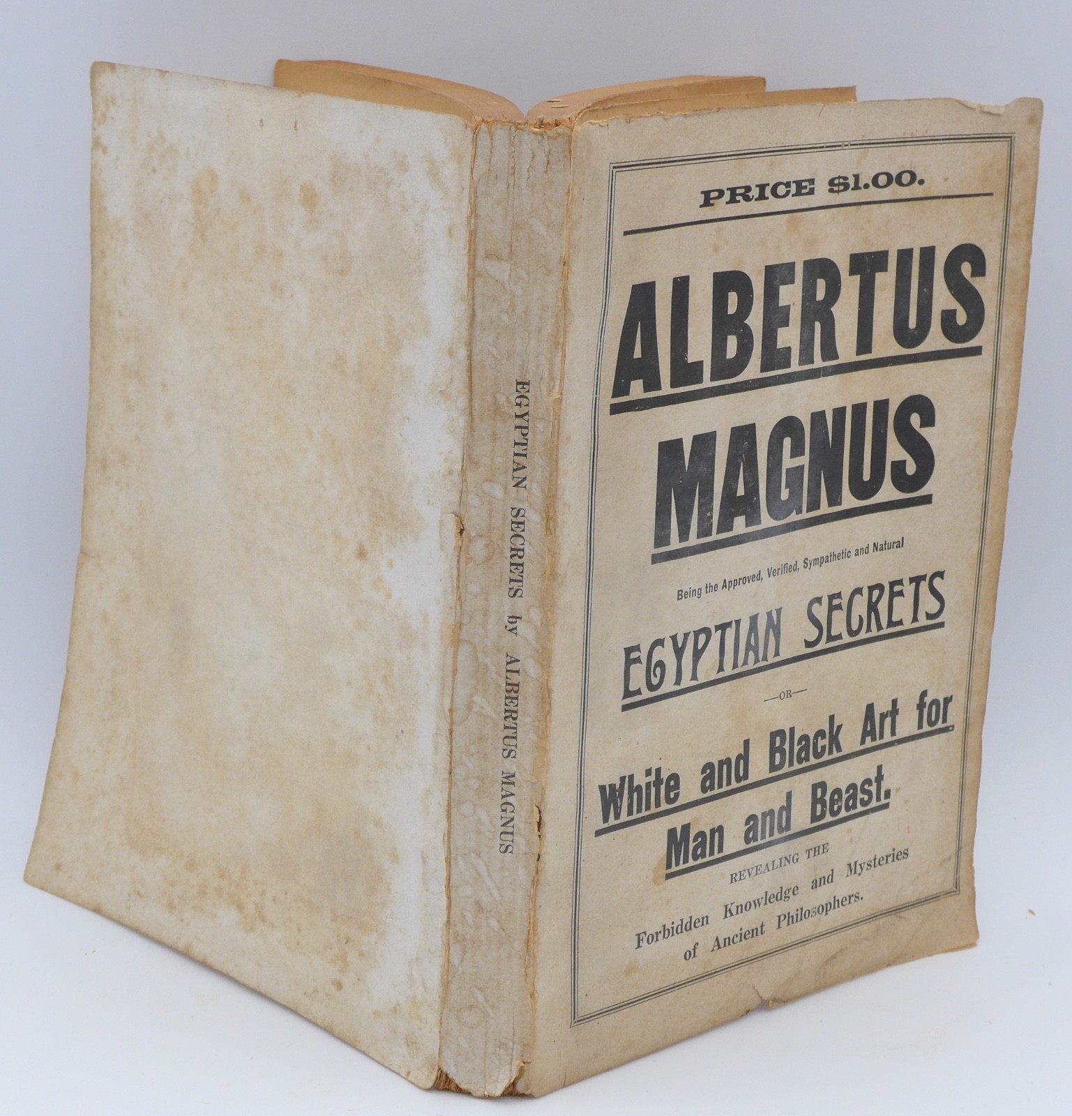 Egyptian Secrets by Albertus Magnus – All 3 Volumes in One – Circa 1900!