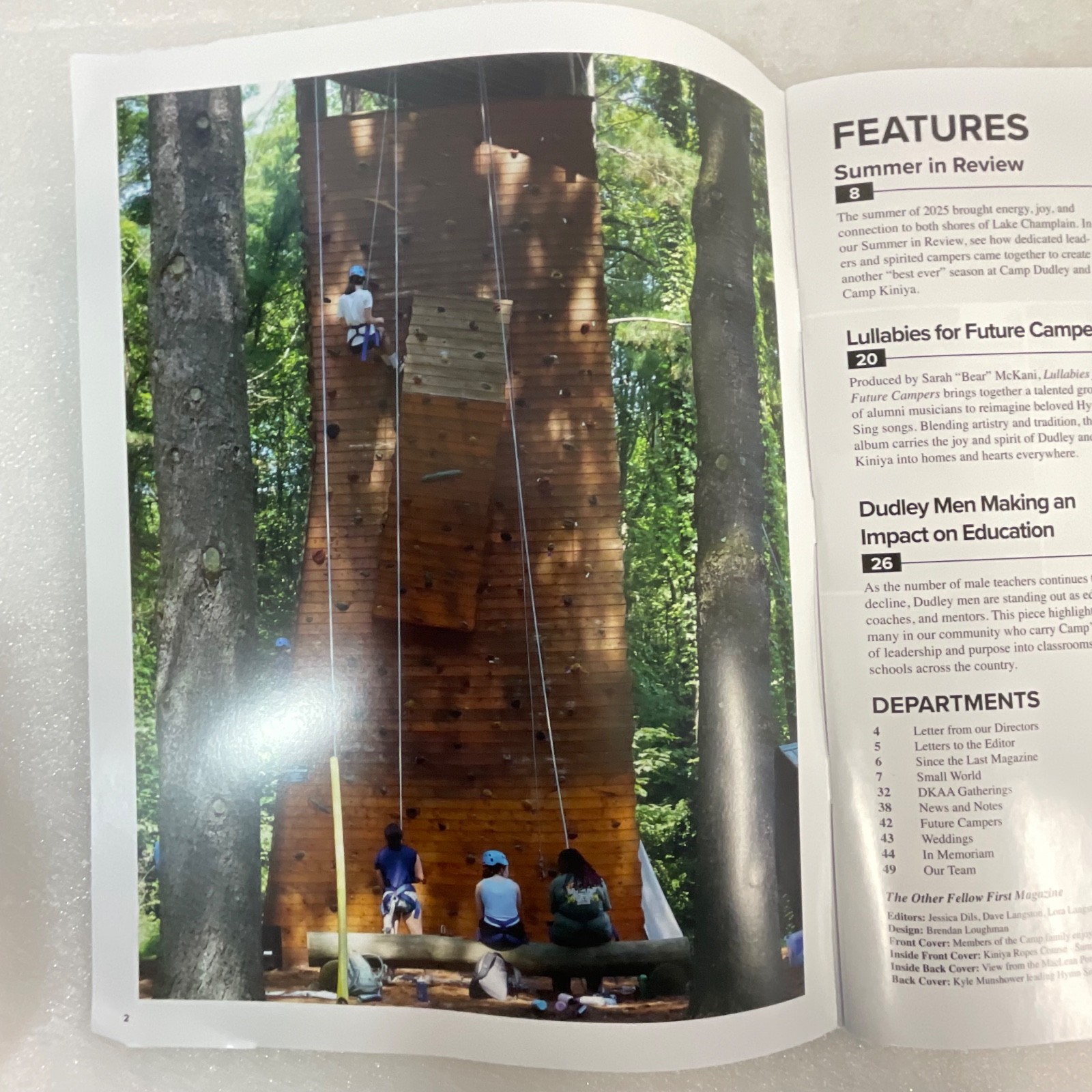 The Other Fellow First Camp Dudley Magazine Fall 2025 11in x 8.5in