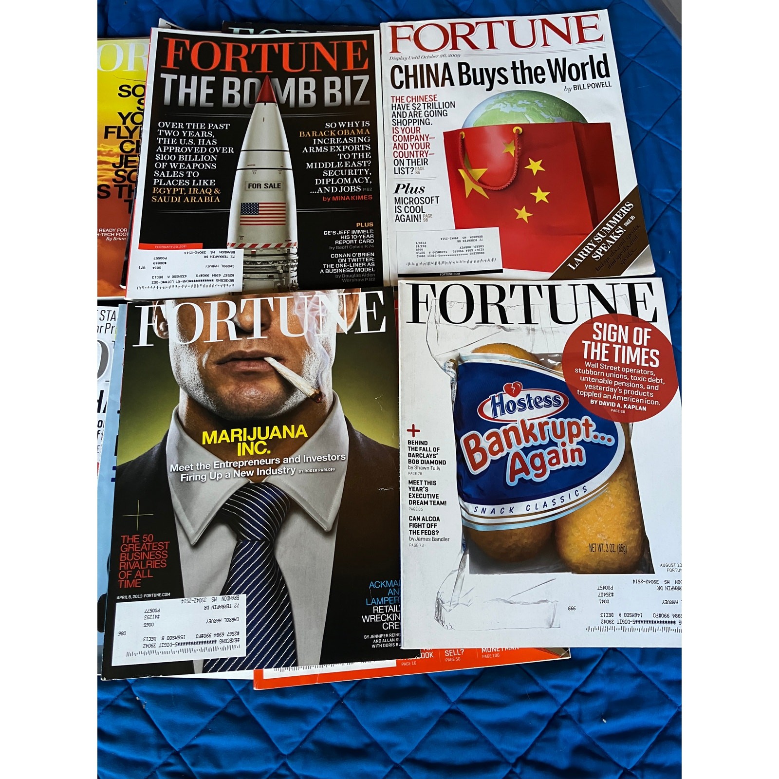 Lot of 24 Fortune Magazines 2010s Business Finance Tech IBM LinkedIn China