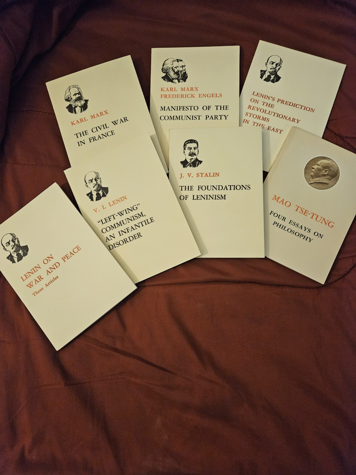 Seven « Communist Classics » by Marx, Engles, Lenin, Stalin, Mao. Only $9.88/book.