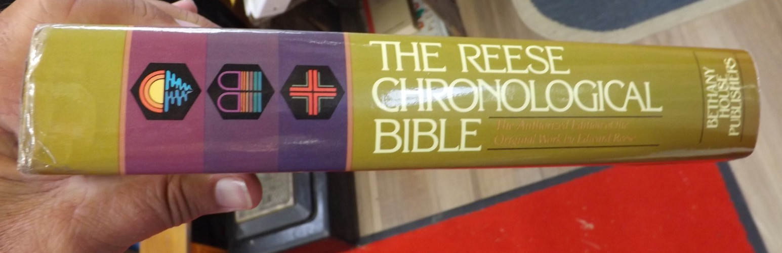 THE REESE CHRONOLOGICAL BIBLE 1982 HB DJ 1,613 PAGES KJV FREE SHIPPING