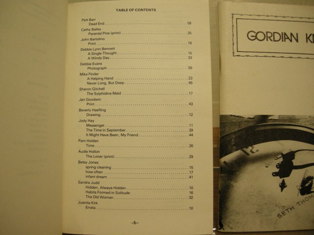 Gordian Knot Five Issues 1975-78 School of the Ozarks MO Literary Anthologies
