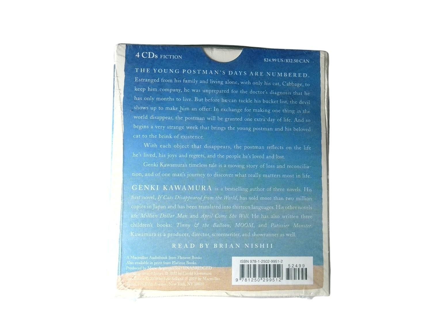 If Cats Disappeared from the World by Genki Kawamura Audiobook CDs Unabridged 4