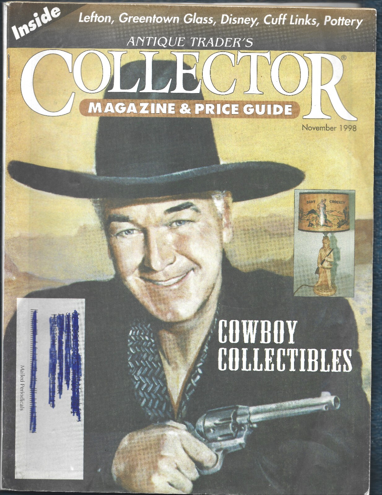 Antique Trader&rsquo;s Collector Magazine & PG-Nov. 1998-Cowboy Collectibles-102 pages