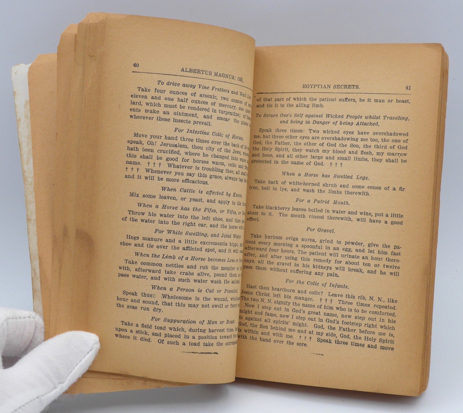 Egyptian Secrets by Albertus Magnus – All 3 Volumes in One – Circa 1900!
