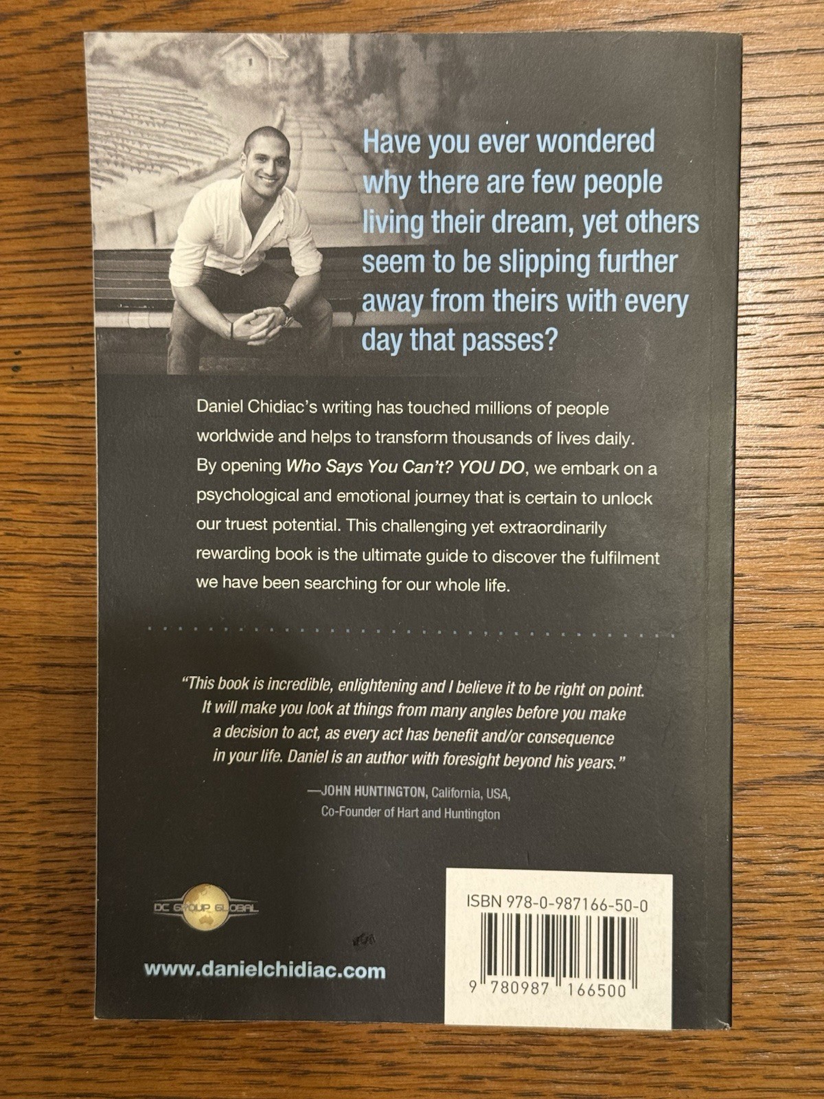 Who Says You Can&rsquo;t? You Do by Daniel Chidiac Paperback Self-Help Personal Growth