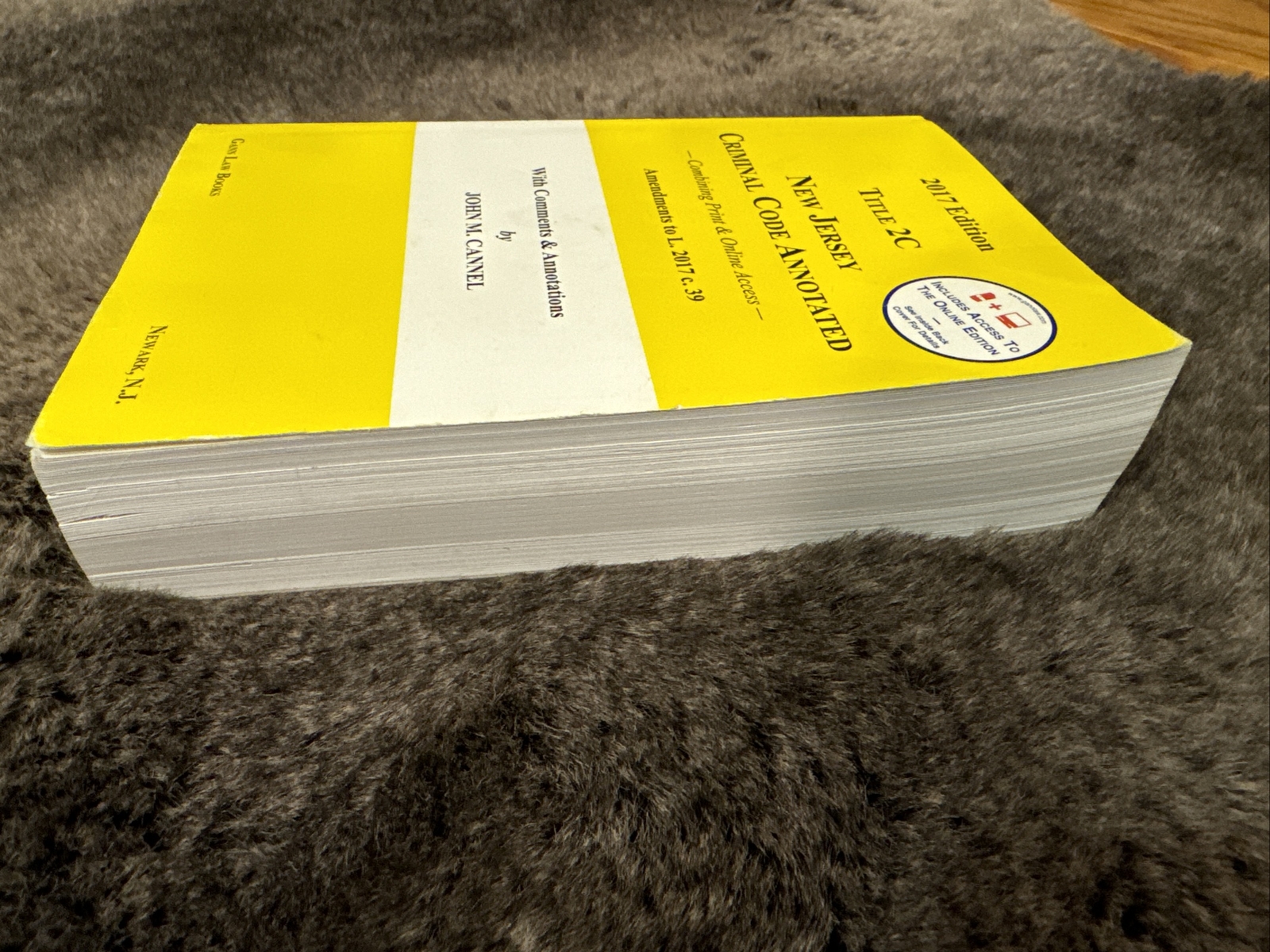 New Jersey Criminal Code Annotated 2017