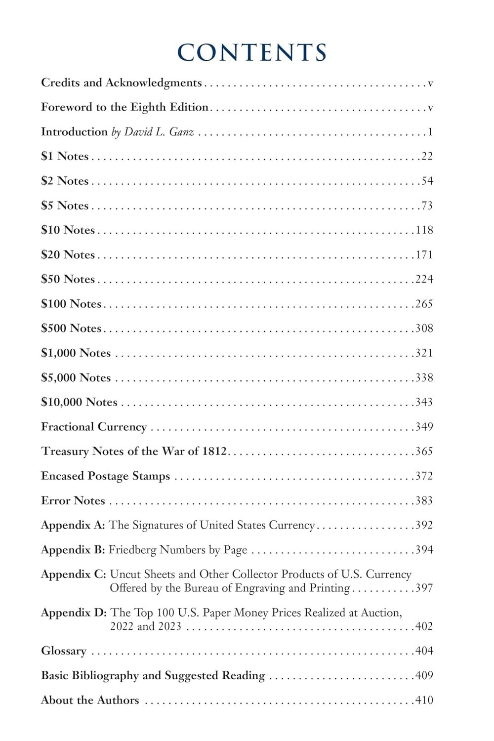 A Guide Book of United States Paper Money 8th Edition Red Book Series Friedberg