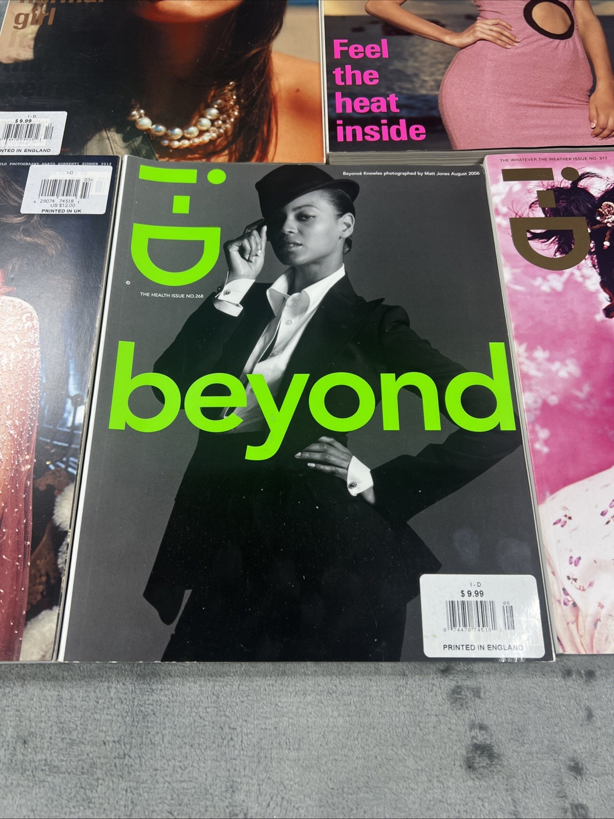ID Magazine Lot of 5 Beyonce British Fashion Luxury Celebrity Style Y2K RARE VTG