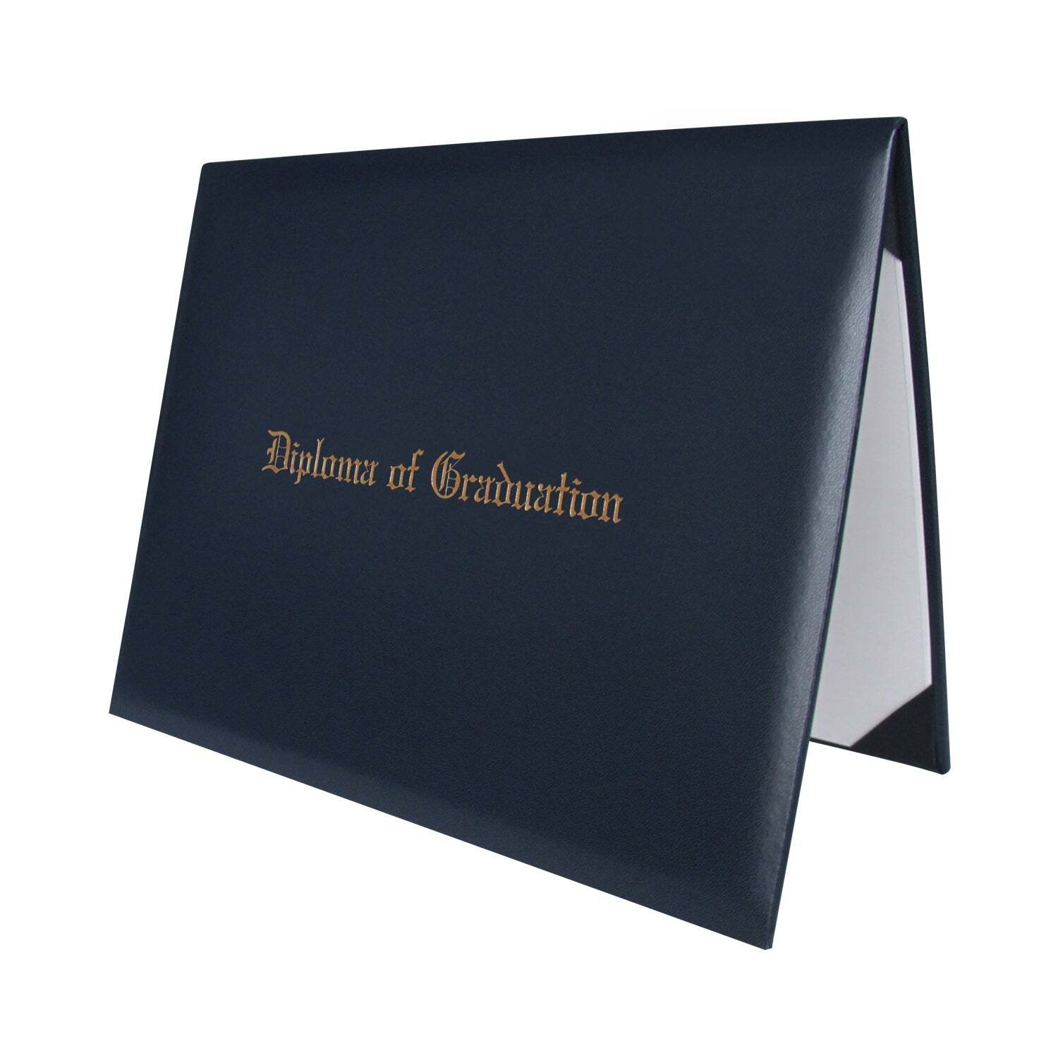 Navy Blue Imprinted Diploma Cover for 8.5&Prime; x 11&Prime; diploma