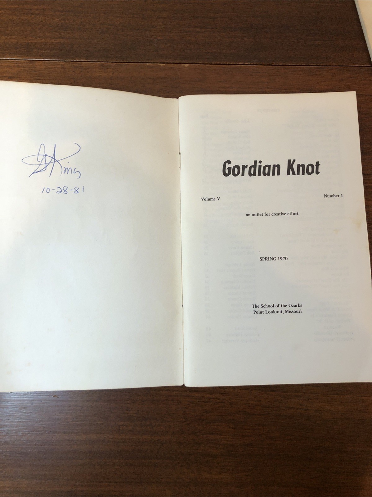 Lot Of 3 Gordian Knot Books VTG Poetry Prose School Of The Ozarks