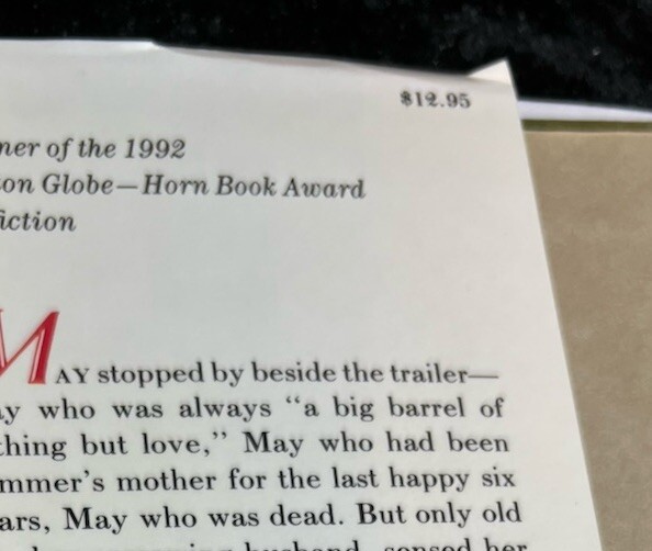 SIGNED CYNTHIA RYLANT – “Missing May”, 1993 Newberry Award Winner, 1st ed.